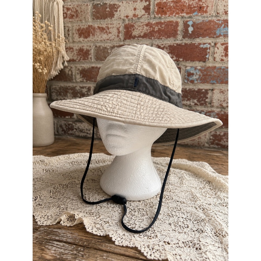 REI Nylon Sun Hat Wide Brim Hiking Fishing Adjustable S/M Gorpcore Hiking